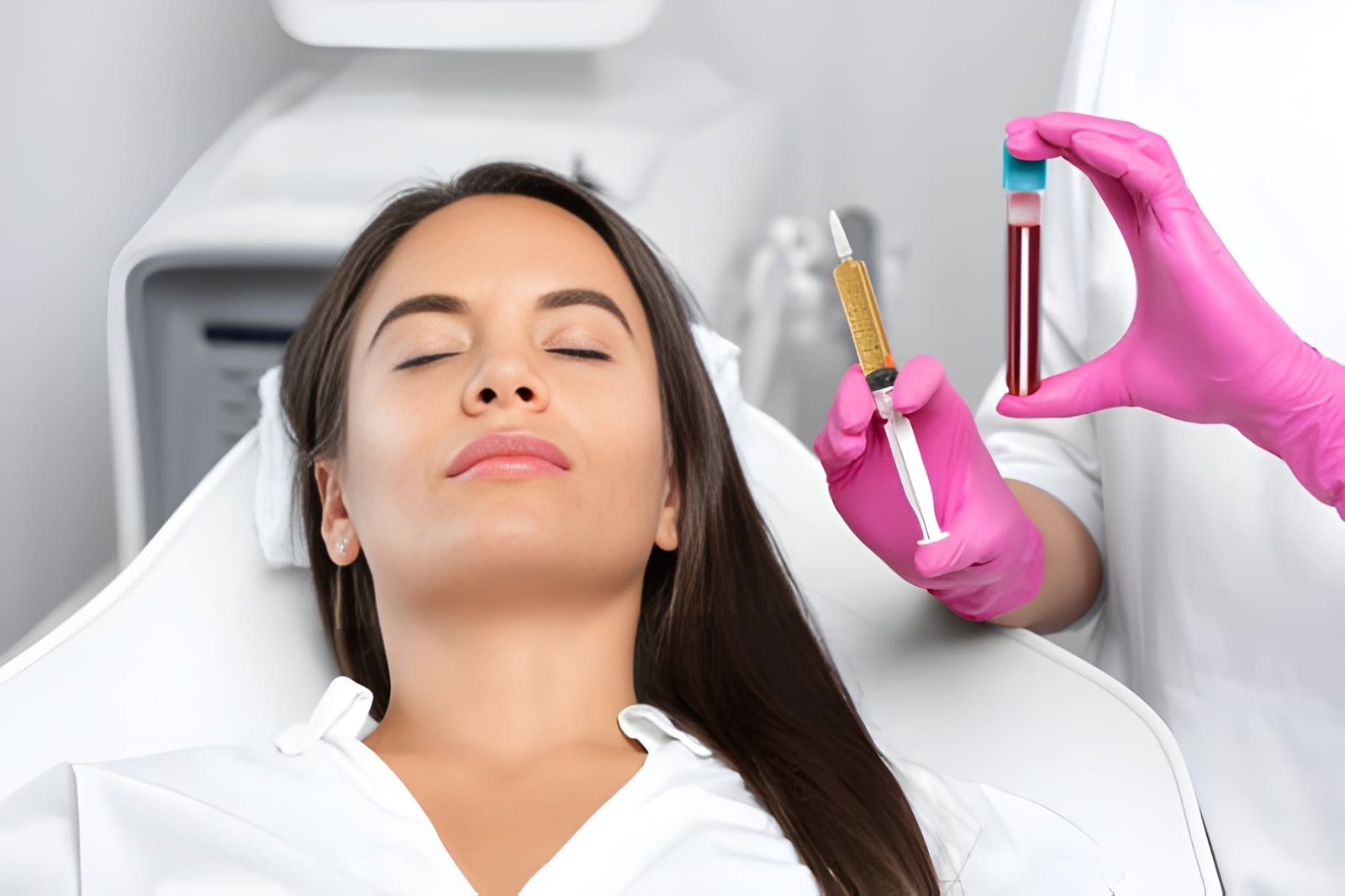 PRP therapy session for hair fall treatment in Delhi at Skinfollix