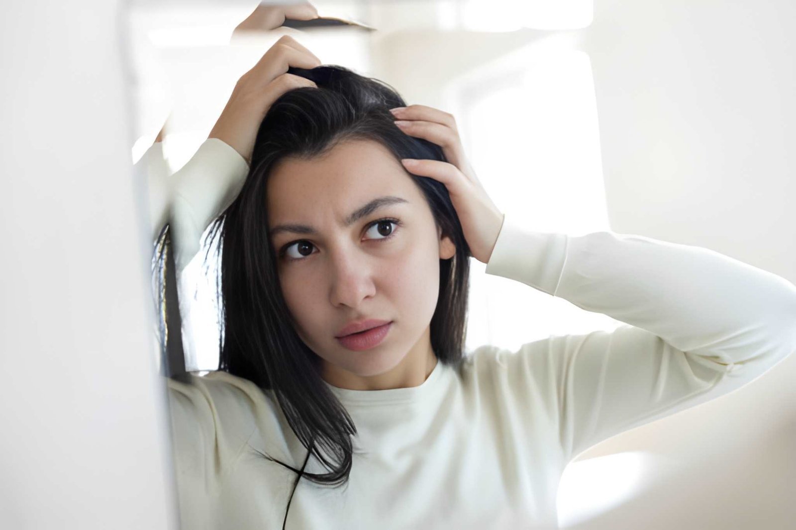 Postpartum hair loss treatment for new mothers at Skinfollix, hair clinic in Delhi