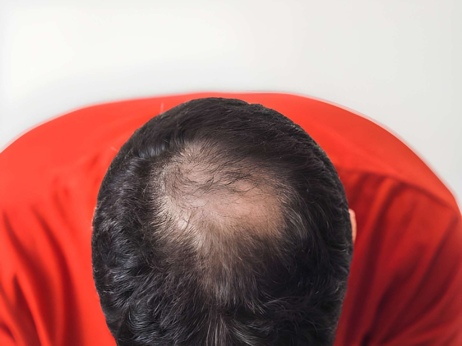 Extensive alopecia areata affecting scalp hair in an ophiasis pattern