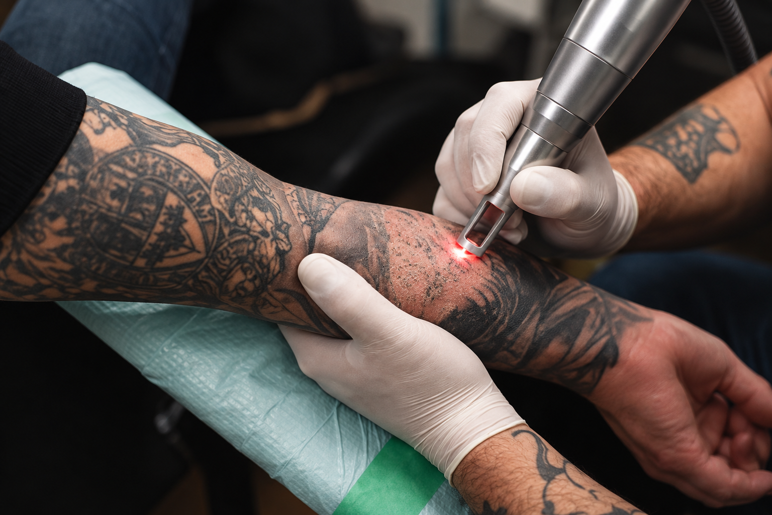Cover-Up Preparation Tattoo Removal