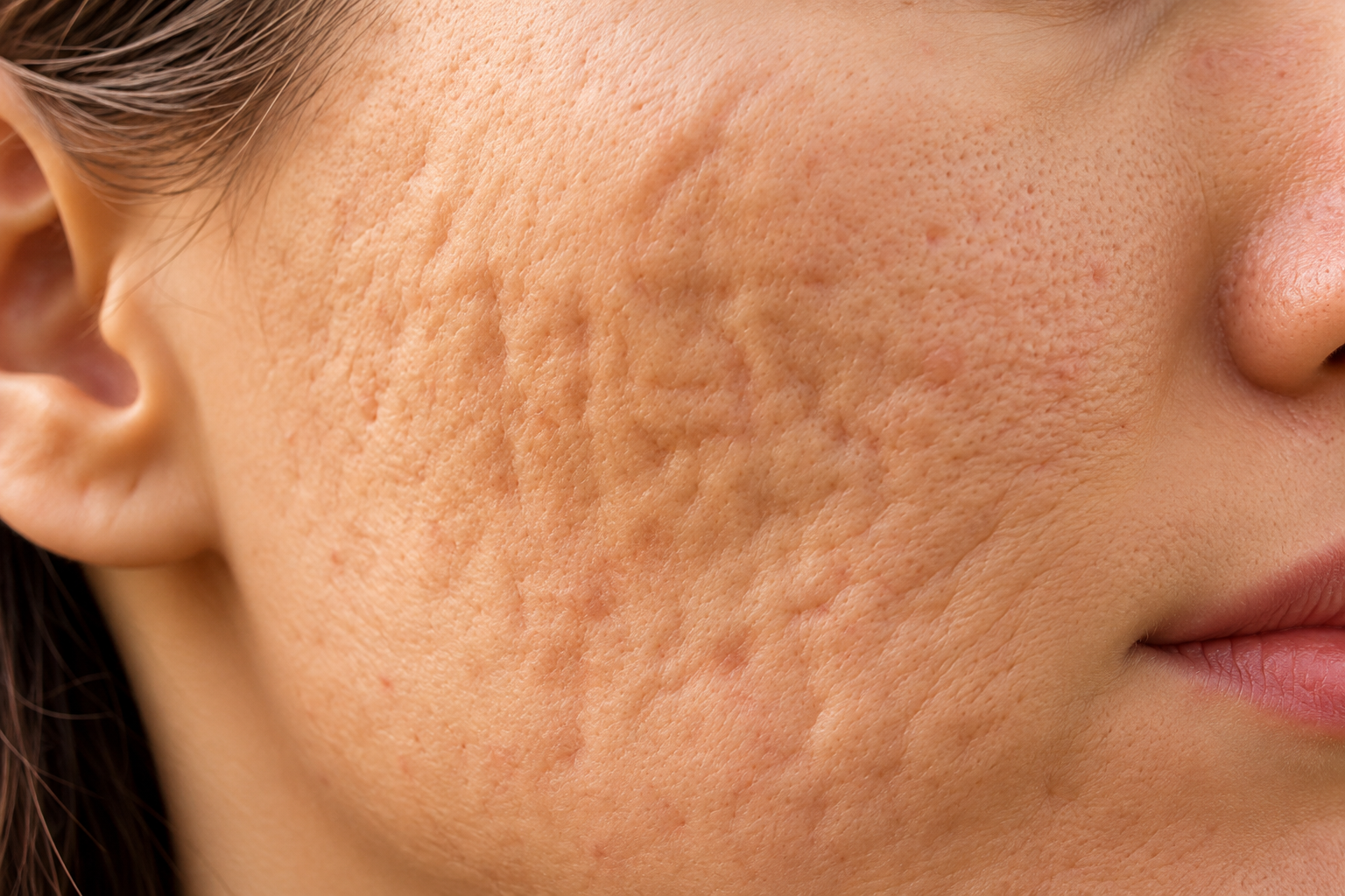 Laser scar treatment for rolling scars in Delhi at Skinfollix