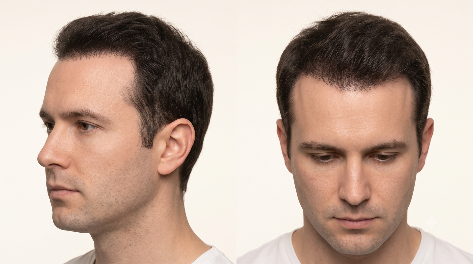 Norwood Scale Stage 1 — no significant hair loss